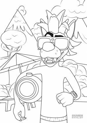 Раскраски из мультсериала Ну, погоди! Каникулы
