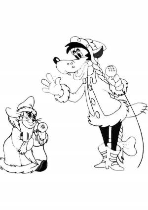 Раскраска ну погоди новый год