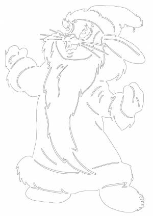 Новогодние трафареты ну погоди