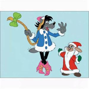 Новогодние трафареты ну погоди