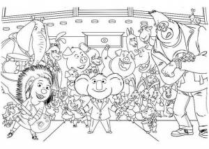 Раскраска Зверопой