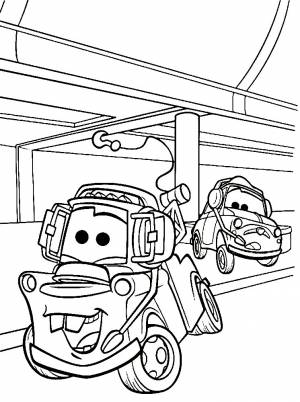 раскраскидля мальчиков по мультфильму тачки