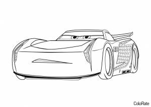 Раскраска Джексон Шторм