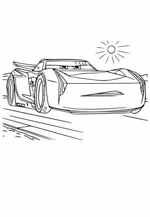 Раскраска Тачки Соперник