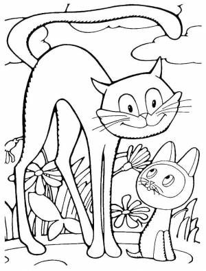 Раскраски имени, Раскраска Котенок по имени гав котенок гав