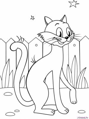 Раскраска Кот