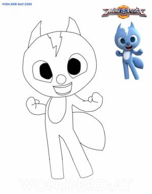 Раскраска Вольт Минифорс