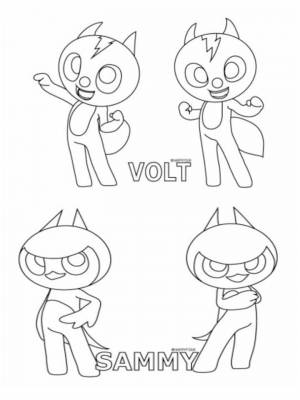 Раскраска Минифорс  для мальчиков