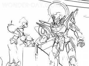 Раскраска Мини Форс для мальчиков