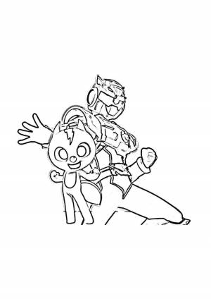 Раскраска минифорс