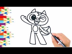 Как нарисовать героя мультфильма Мини Форс