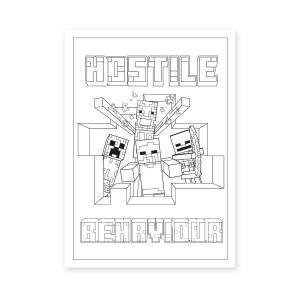 Раскраска  YES Minecraft 12 стр