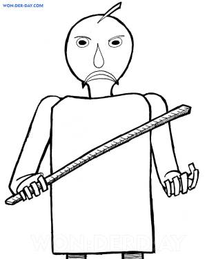 Раскраски Балди