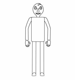 Раскраски Учитель балди