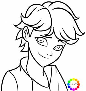 Раскраска Адриан Агрест