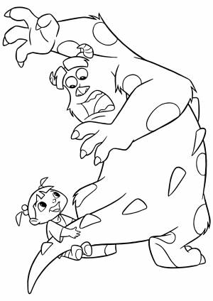 Раскраска «Бу и Салли»