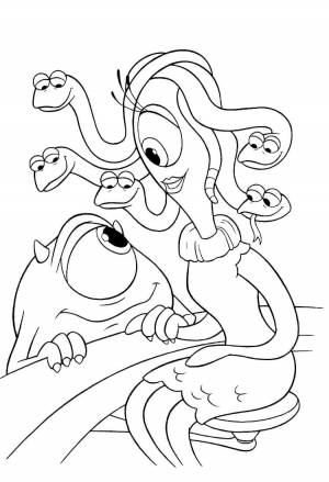 На нашем сайте можно   раскраску Селия Мэй и Майк Вазовски для де…