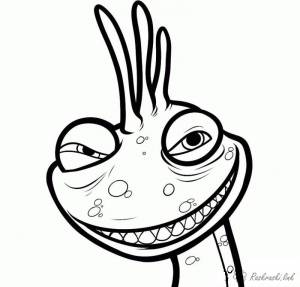 раскраски на тему корпорация монстров