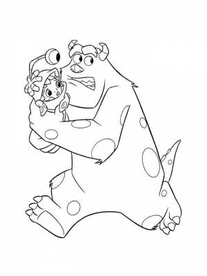 Раскраски Корпорация монстров   в формате