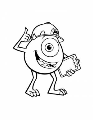 Раскраска Университет Монстров