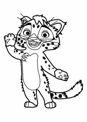 Раскраска Лео и Тиг