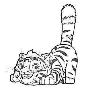 Раскраска Лео И Тиг
