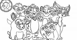 Раскраски Тиг и лео