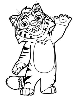 Раскраска лео и тиг