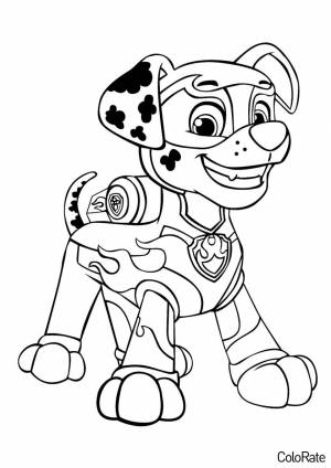 Раскраска Мегащенок Маршал