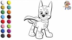 Раскраска для детей ЩЕНЯЧИЙ ПАТРУЛЬ