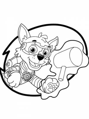 Раскраски Мега Щенки из мультика Щенячий патруль   в формате