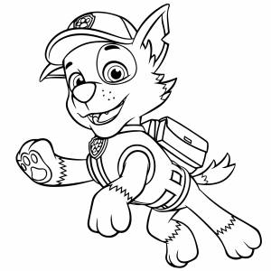 Раскраски щенячий патруль мегащенки