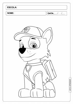 Гонщик Щенячий патруль для срисовки