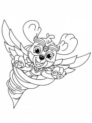 Раскраски Мега Щенки из мультика Щенячий патруль   в формате