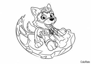 Раскраска Морозная Эверест