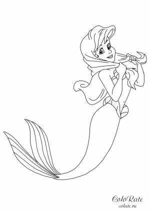 Раскраска Ариэль