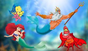 Русалочка Ариэль раскраски для девочек  и