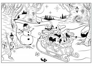 Раскраска «Микки Маус и его друзья»