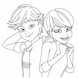 Раскраски Леди Баг и Супер Кот