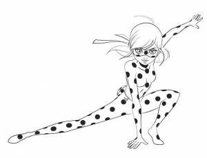 Раскраска Леди Баг и Супер Кот