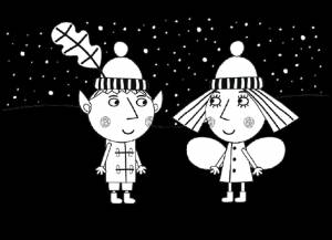 Раскраски Бен и Холли