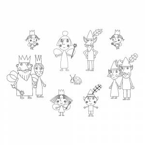 Раскраска Герои маленького королевства Бена и Холли