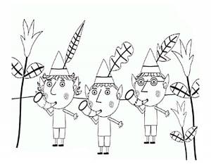 Раскраски Бен и Холли