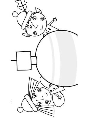 Раскраски Бен и Холли