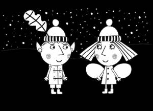 Раскраски Бен и Холли