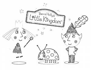 Раскраски Бен и Холли