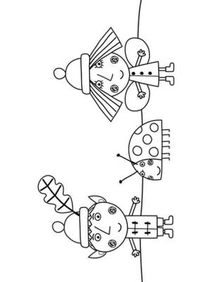 Раскраски Бен и Холли