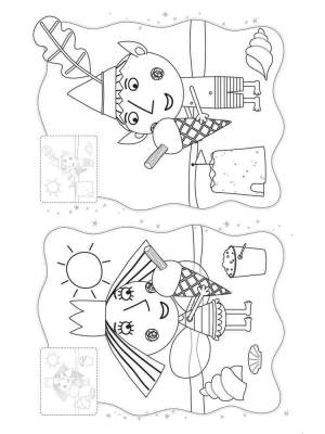 Раскраска Бен и Холли