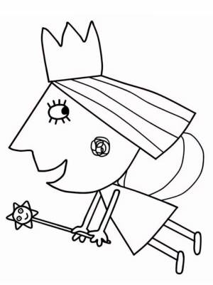 Раскраска Бен и Холли   в формате