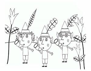 Раскраска Бен и Холли